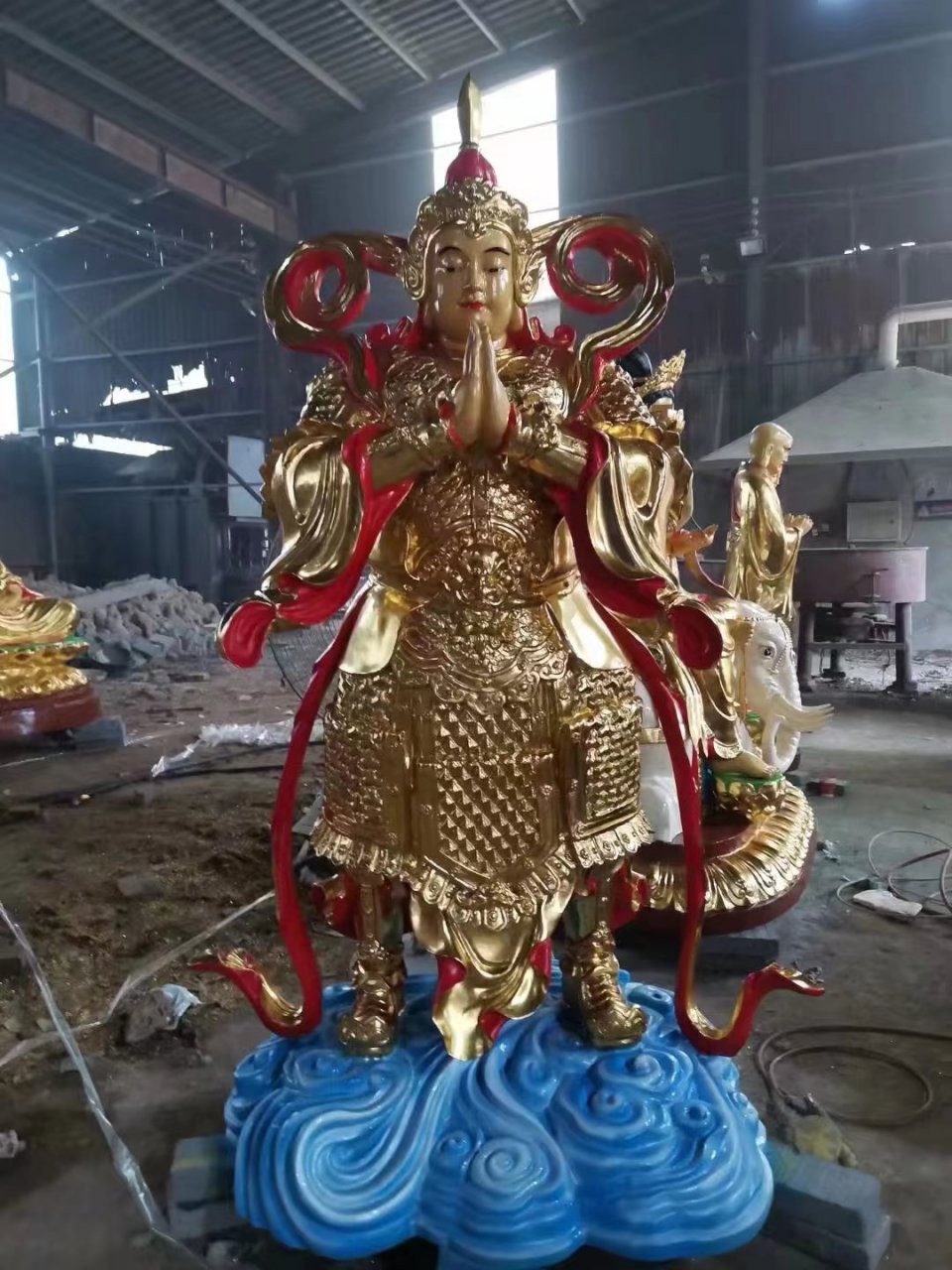 2米韦陀护法铜贴金韦陀菩萨大型寺庙铜佛像直销厂家#铜佛像#铜雕
