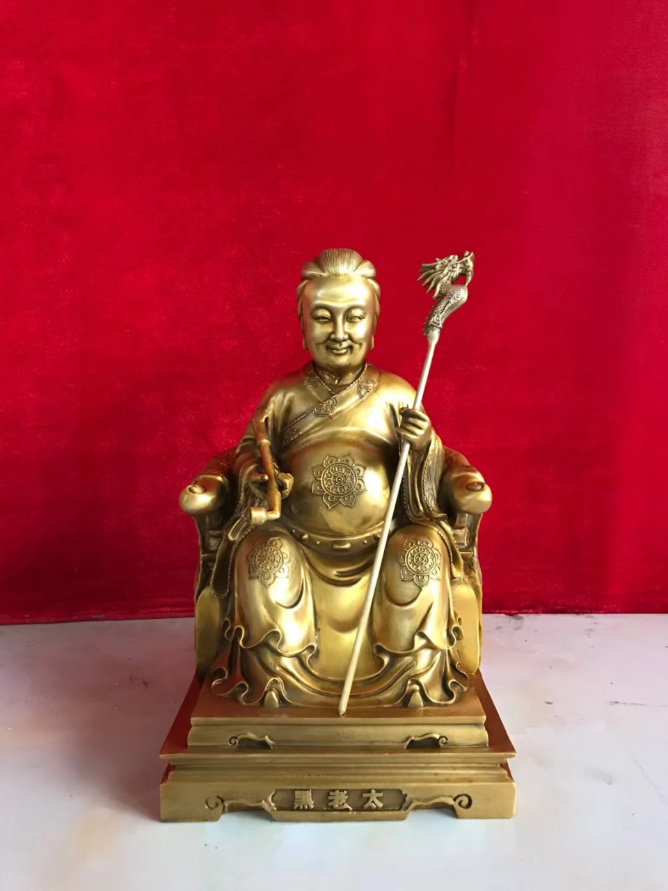 胡三太爷胡三太奶铜神像纯铜黑老太太东北保家仙家用供奉神像厂家