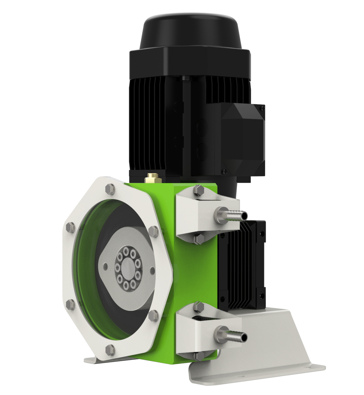 蠕动泵是转子式容积泵的一种,因其工作原理类似消化道以蠕动方式输送