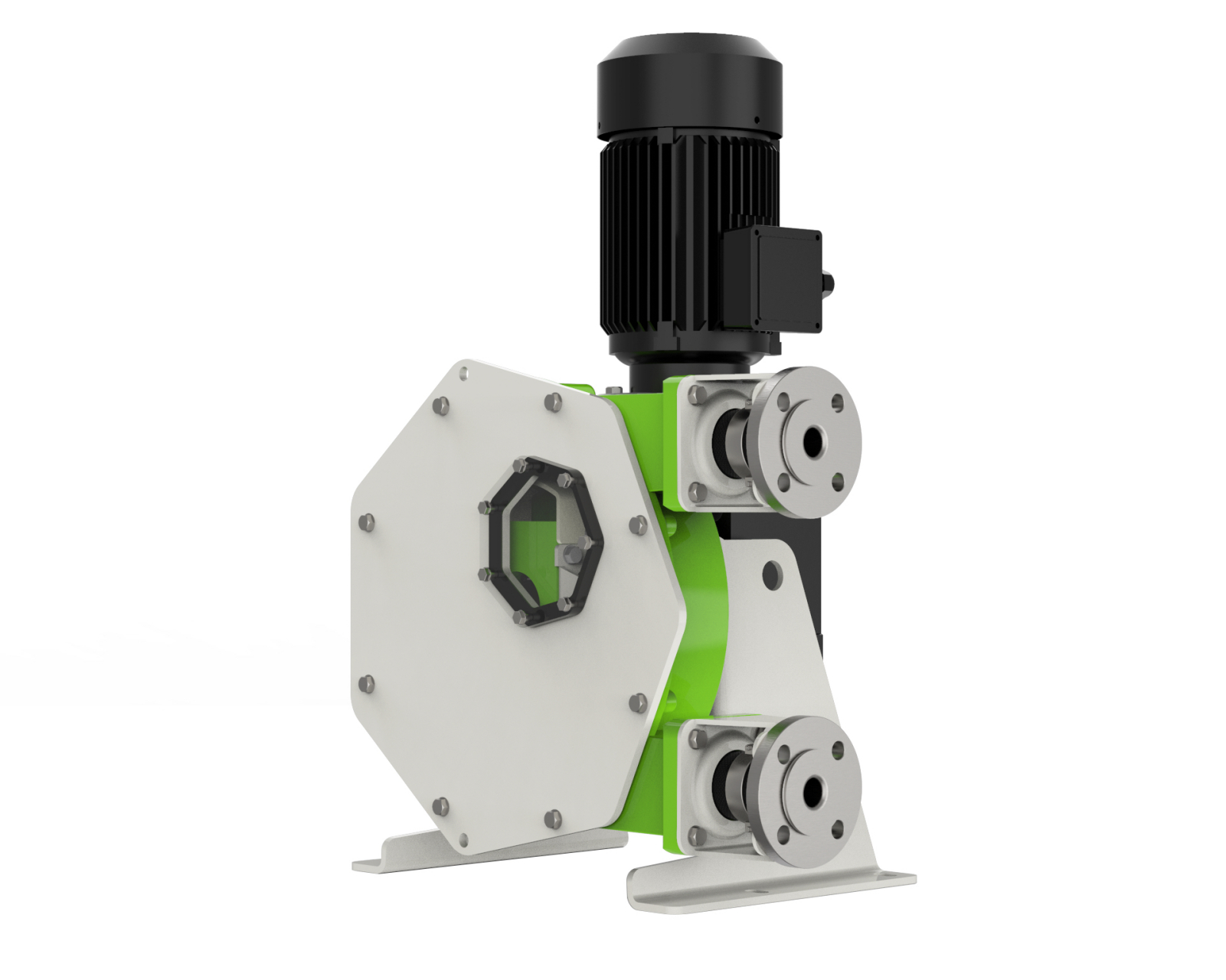 软管泵的优点:软管泵所输送的介质不与泵体接触,这样有利于输送一些对