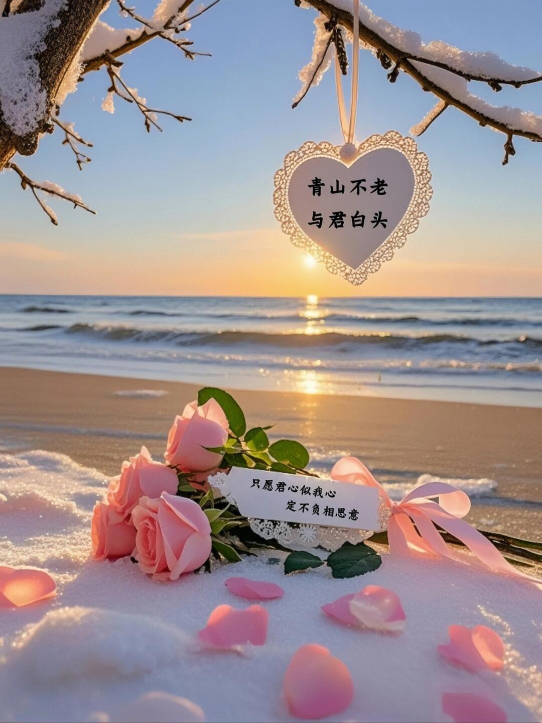 道声珍重中心愿岁月温柔你我间能安好爱情风景唯美带字春生夏长绘新章
