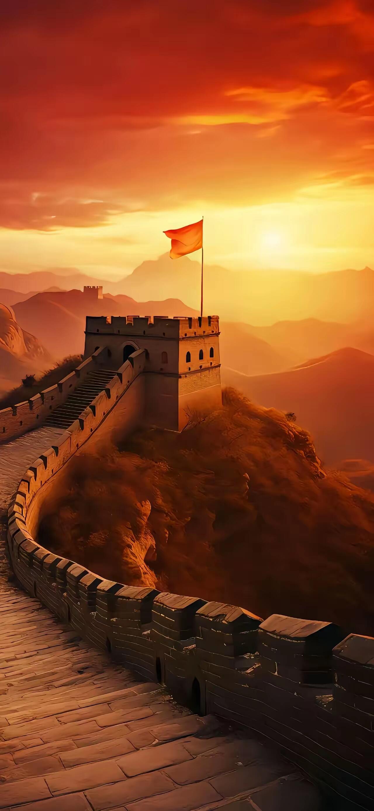 在东方的晨曦中, 你宛如巨龙苏醒, 闪耀着千年沉淀的