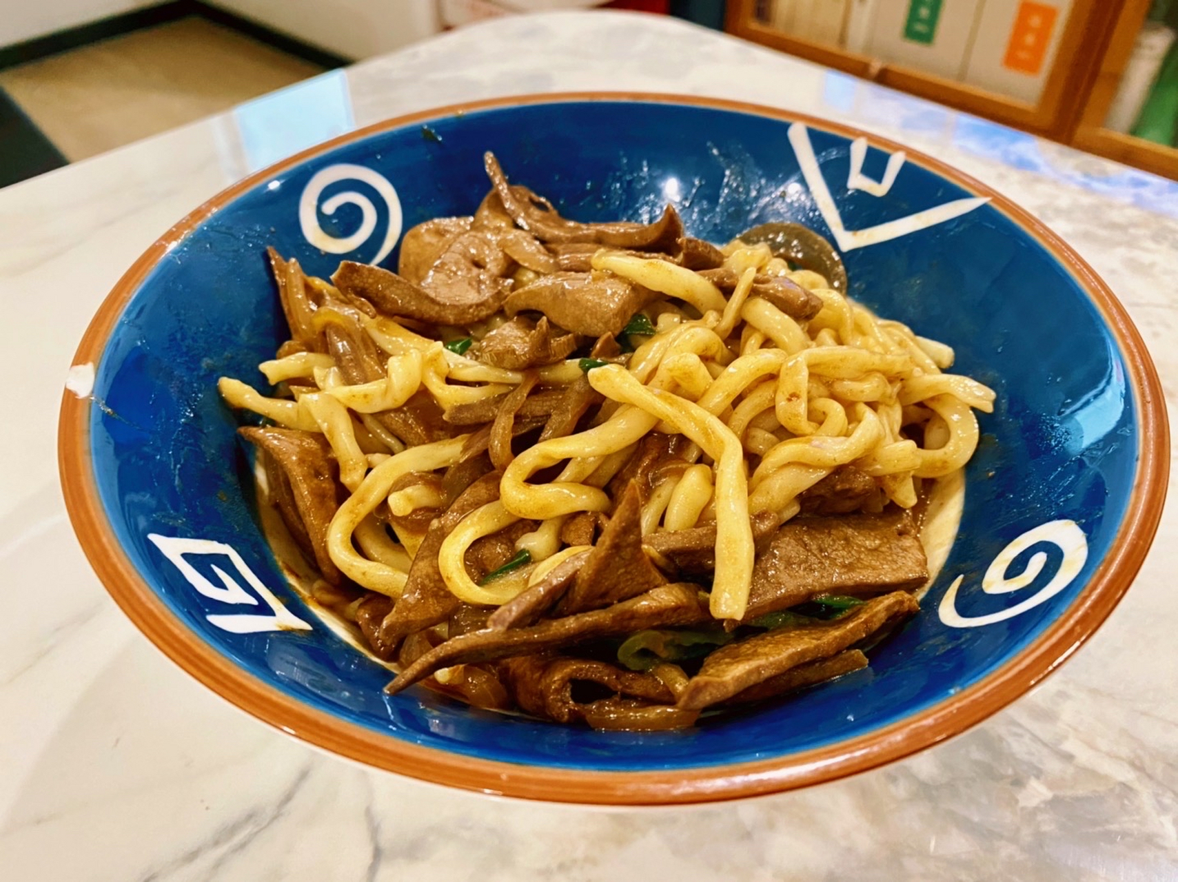 好喜欢陈八两的猪肝面,吃了几次后,打算自己学着做一做.