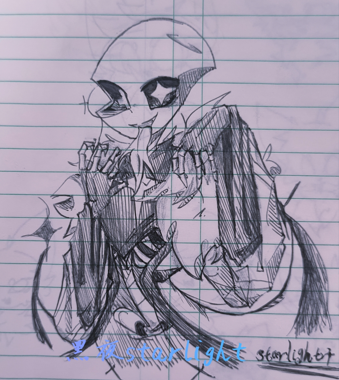 *画的自家骨设#传说之下# #骨设