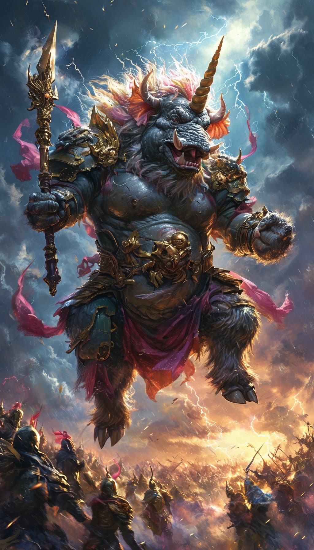 西游记 第十八集:金兜洞降妖 师徒四人路过金兜洞,独角兕大王用太上老