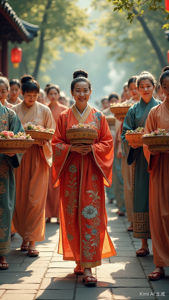 《红楼梦》 第29回:享福人福深还祷福,痴情女情重愈斟情 贾府众人前往