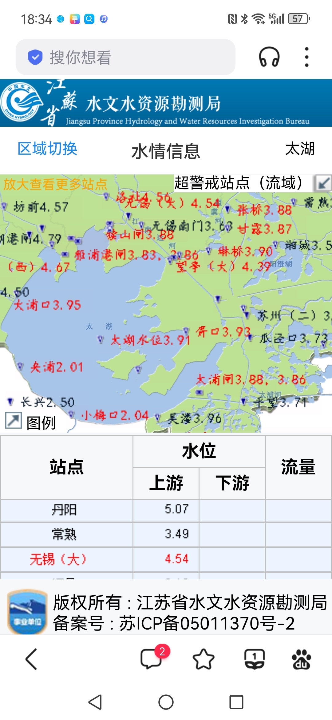 太湖水位图片