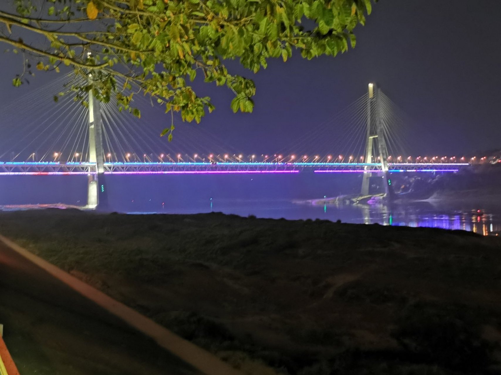 鼎山长江大桥夜景