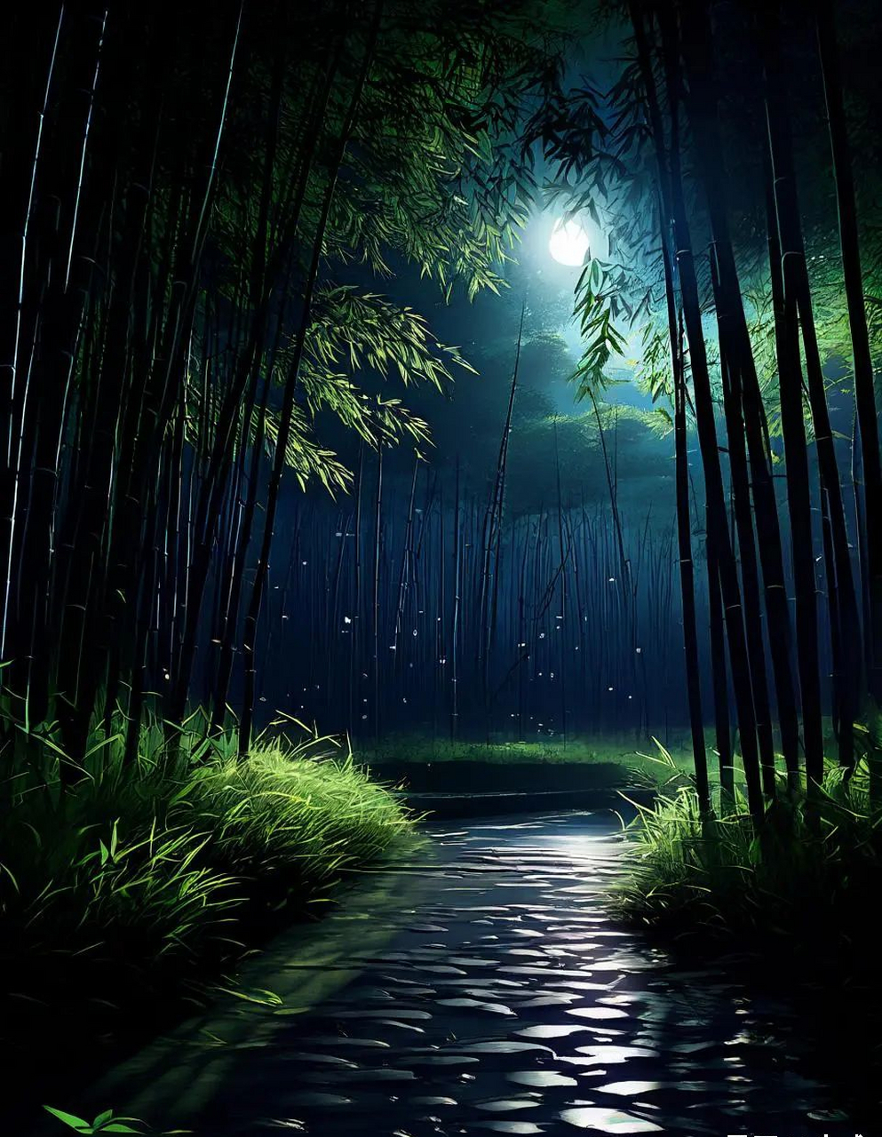 上联:竹影清风摇月色 下联:……您请[鲜花][鲜花]