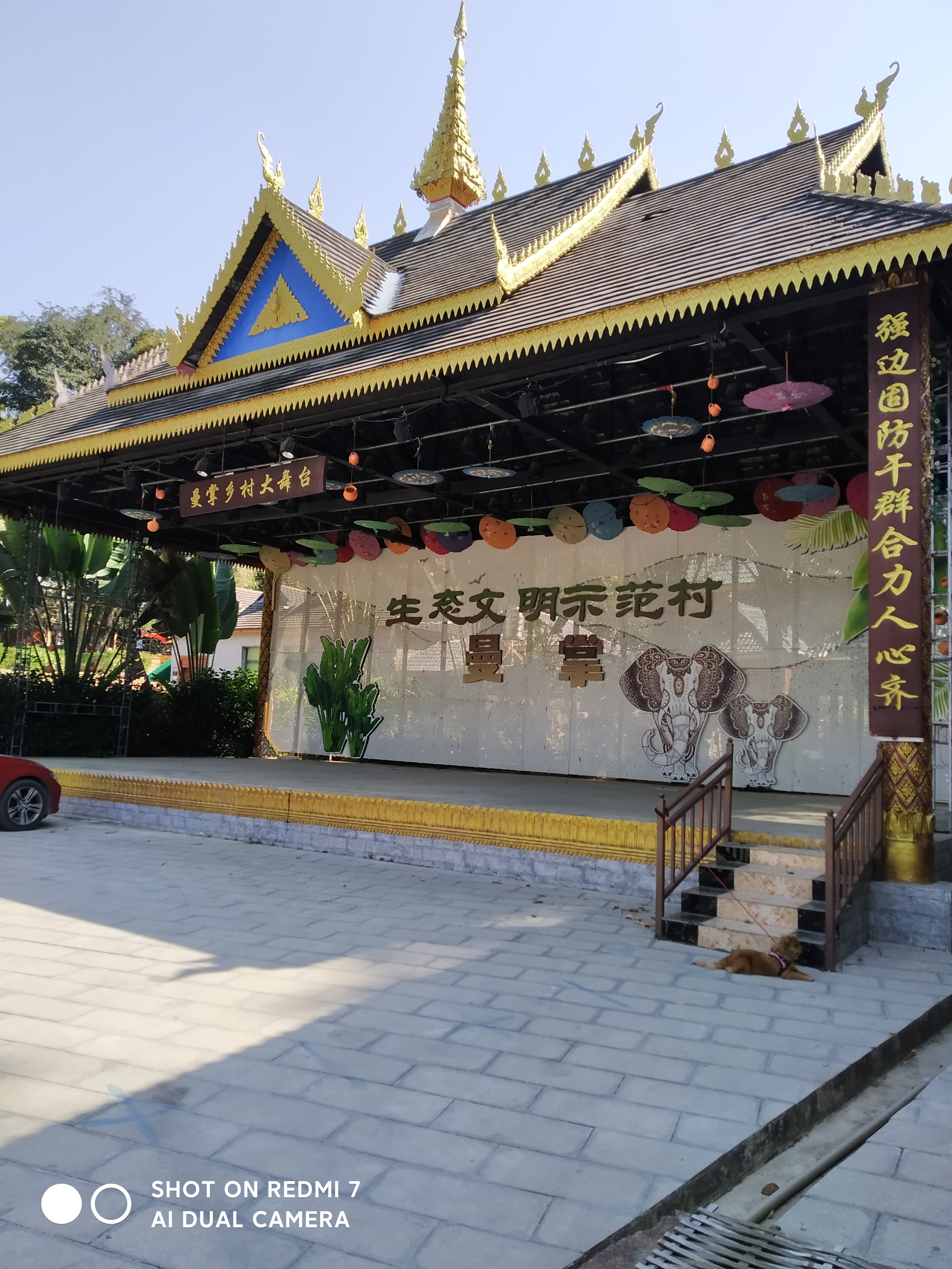 云南旅行,勐海打洛镇,曼掌村(一)  曼掌村紧临独树成林景区,去独树