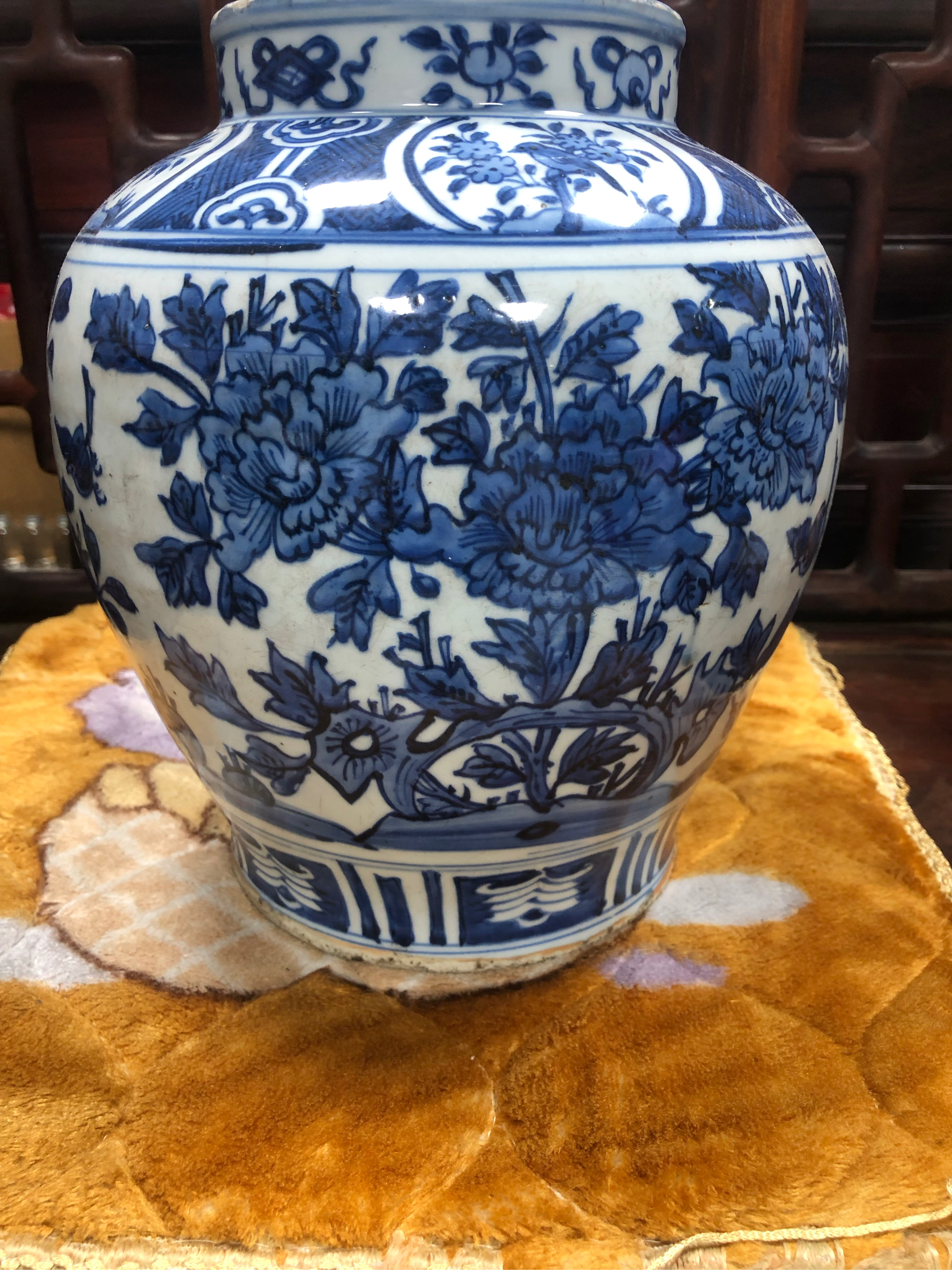 明代早期青花罐真品图图片