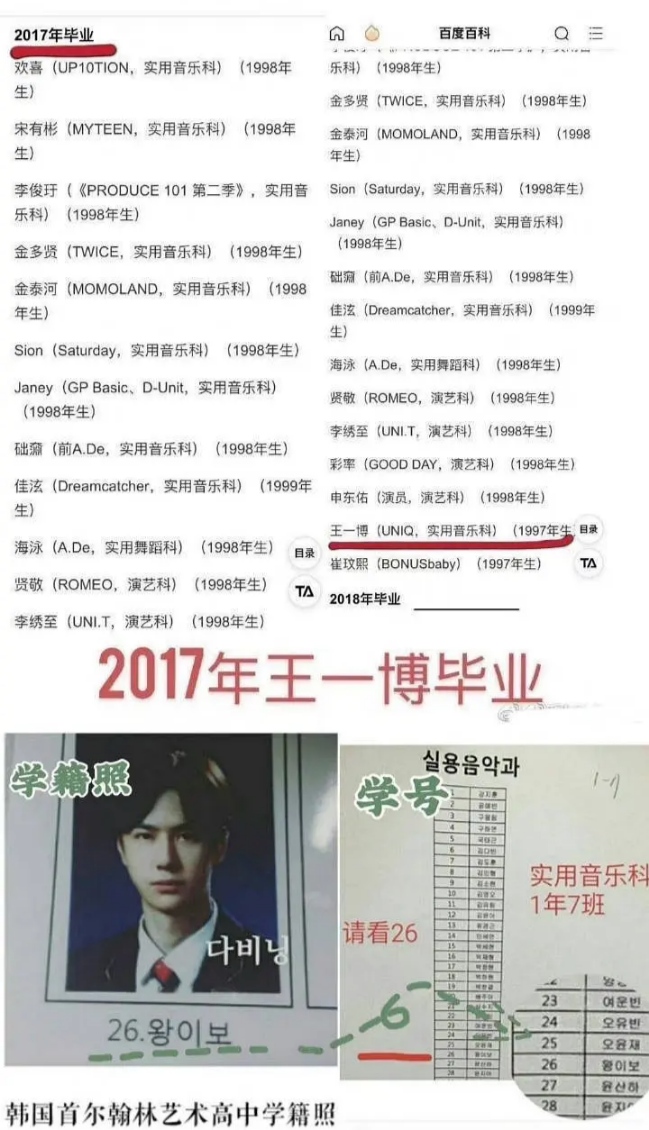 王一博真实学历#王一博