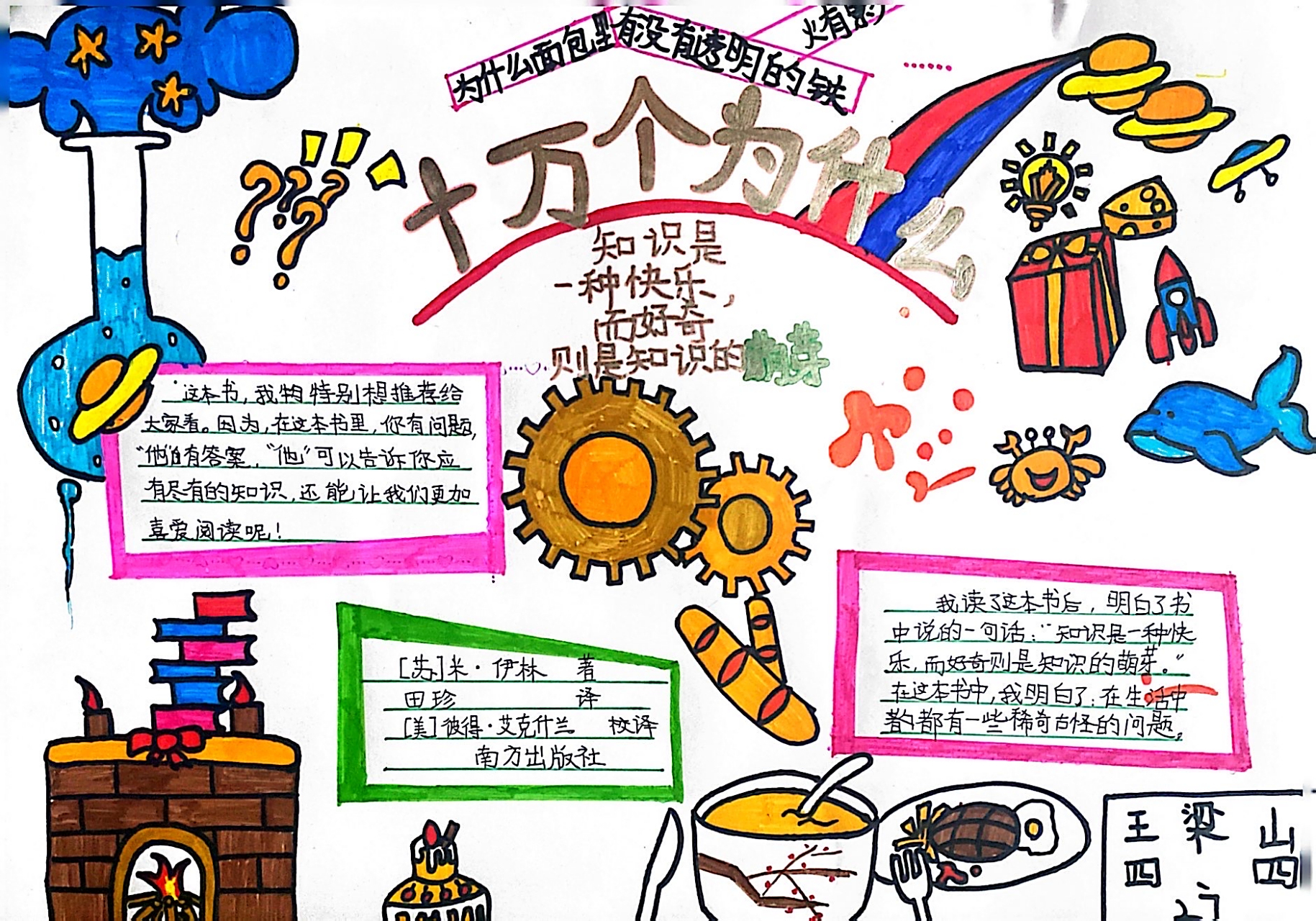 十万个为什么手抄报