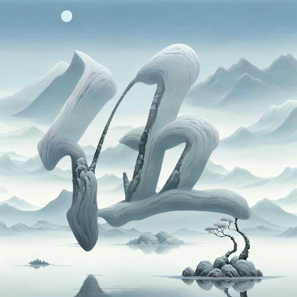 【水墨山河|姓氏头像#专属姓氏头像# #你的专属姓氏头像# #姓氏头像