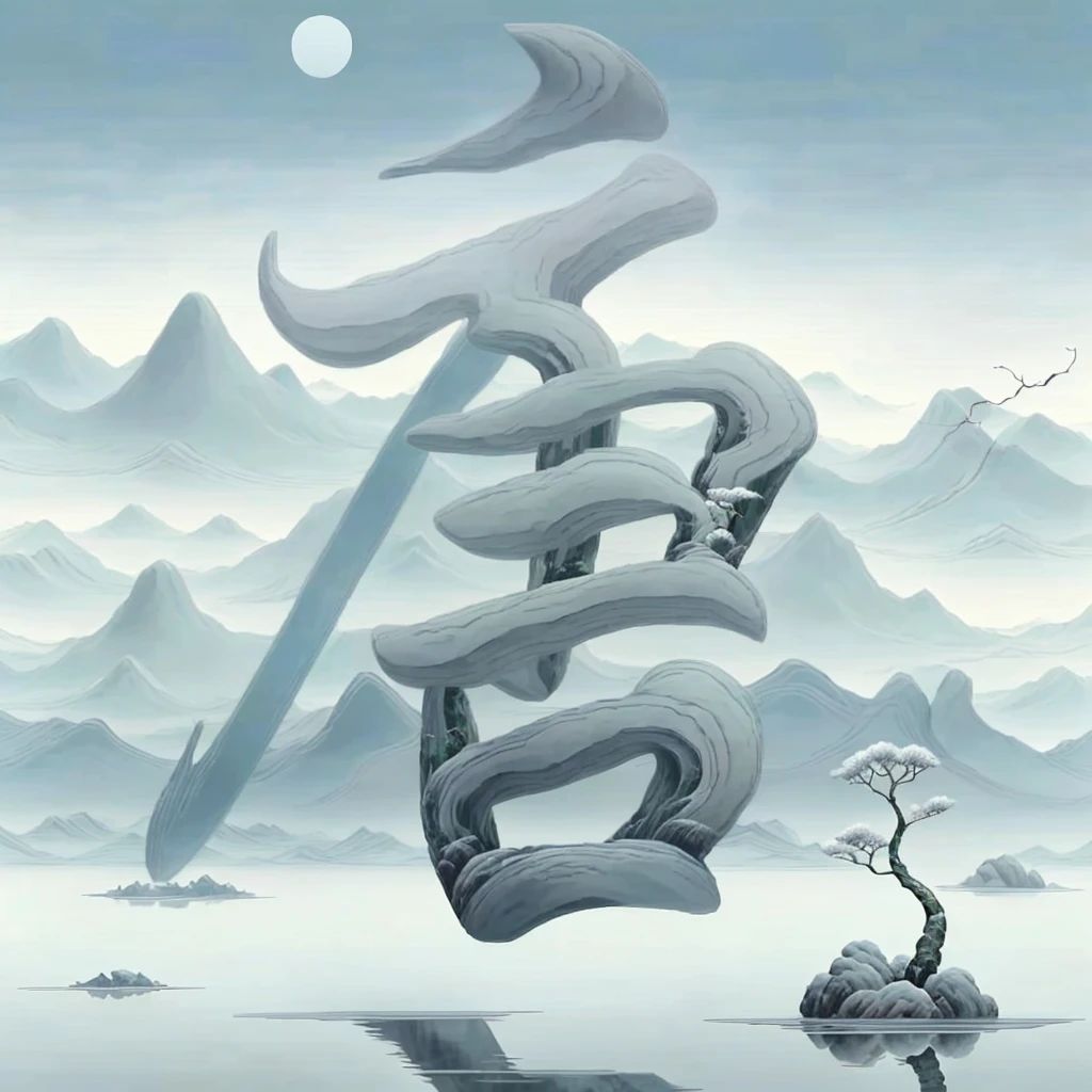 【水墨山河|姓氏头像#专属姓氏头像# #你的专属姓氏头像# #姓氏头像