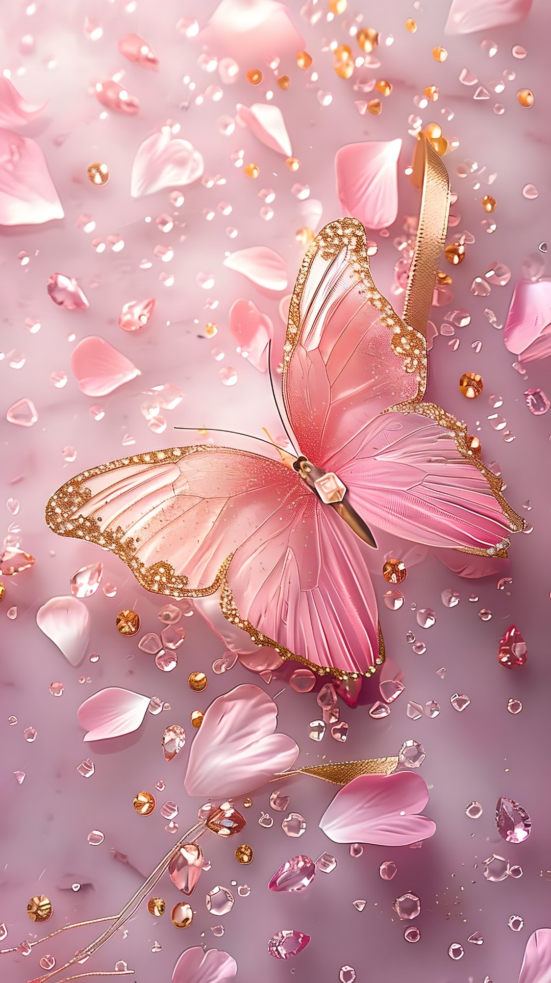 🦋梦幻蝴蝶降临,浪漫触手可及💖  中央那只翩翩起舞的蝴蝶🦋