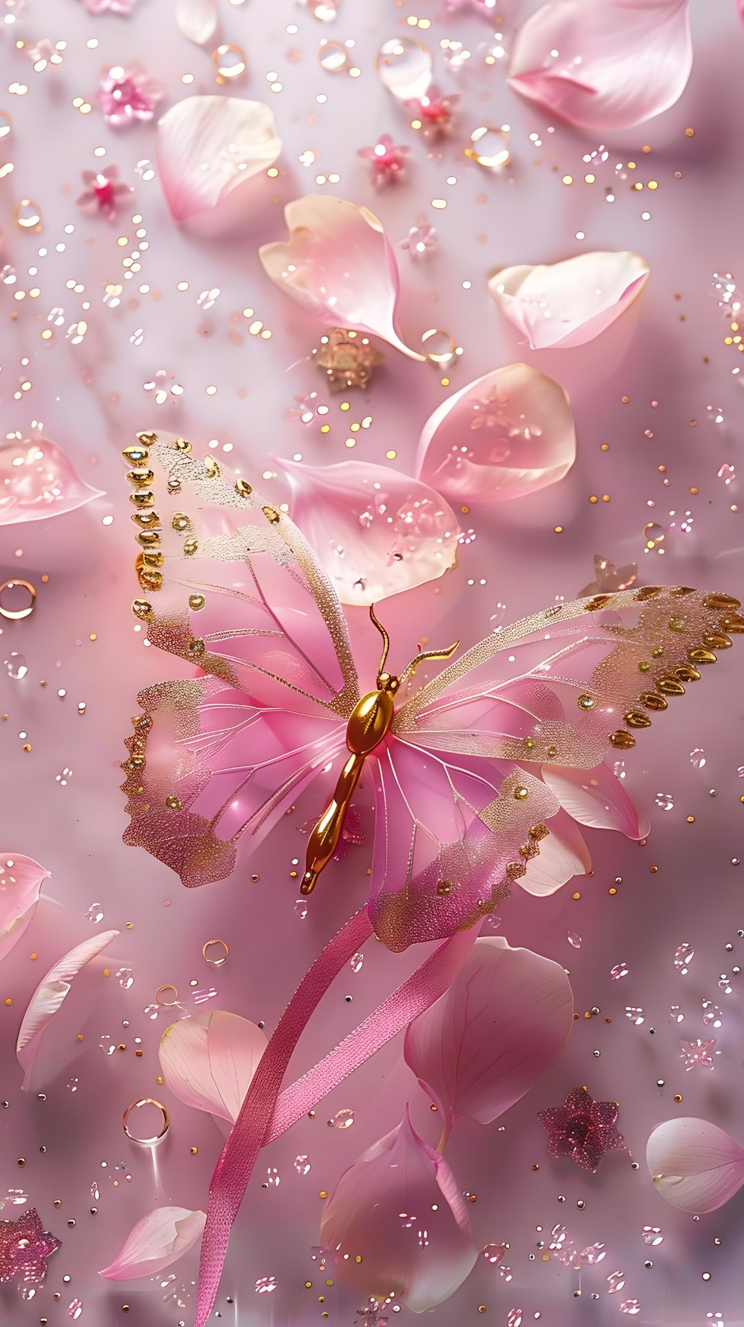 🦋梦幻蝴蝶降临,浪漫触手可及💖  中央那只翩翩起舞的蝴蝶🦋