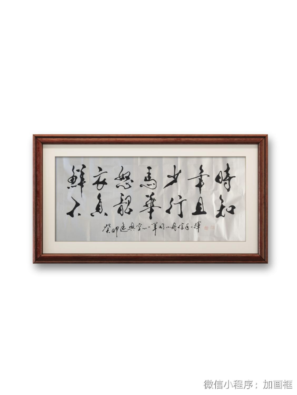 书法家胡小舟作品《鲜衣怒马少年时 不负韶华行且知》