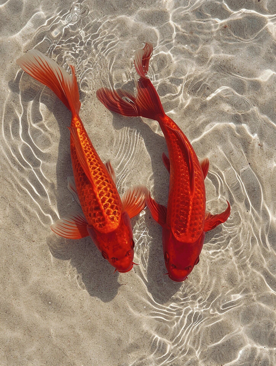 遇见红锦鲤,愿2024年财源滚滚,事业红红火火,如鱼得水,好运连连!