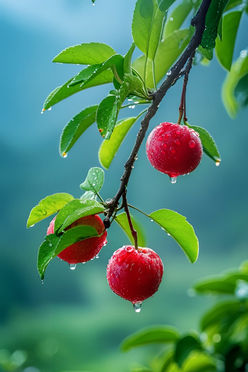 那绿叶在微风中轻舞,仿佛是自然的魔法,让人心生欢喜.
