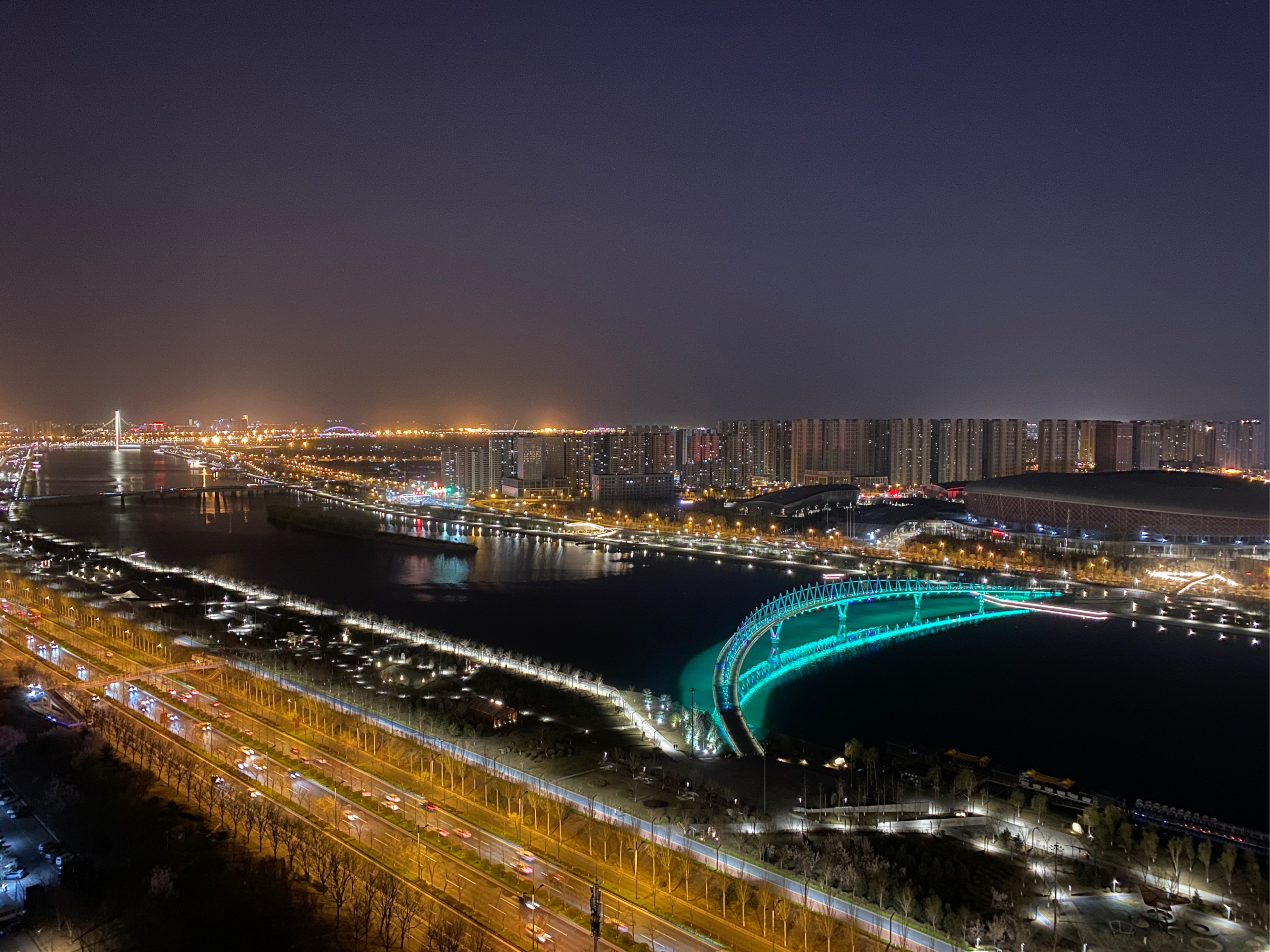 砀山东湖湾夜景图片