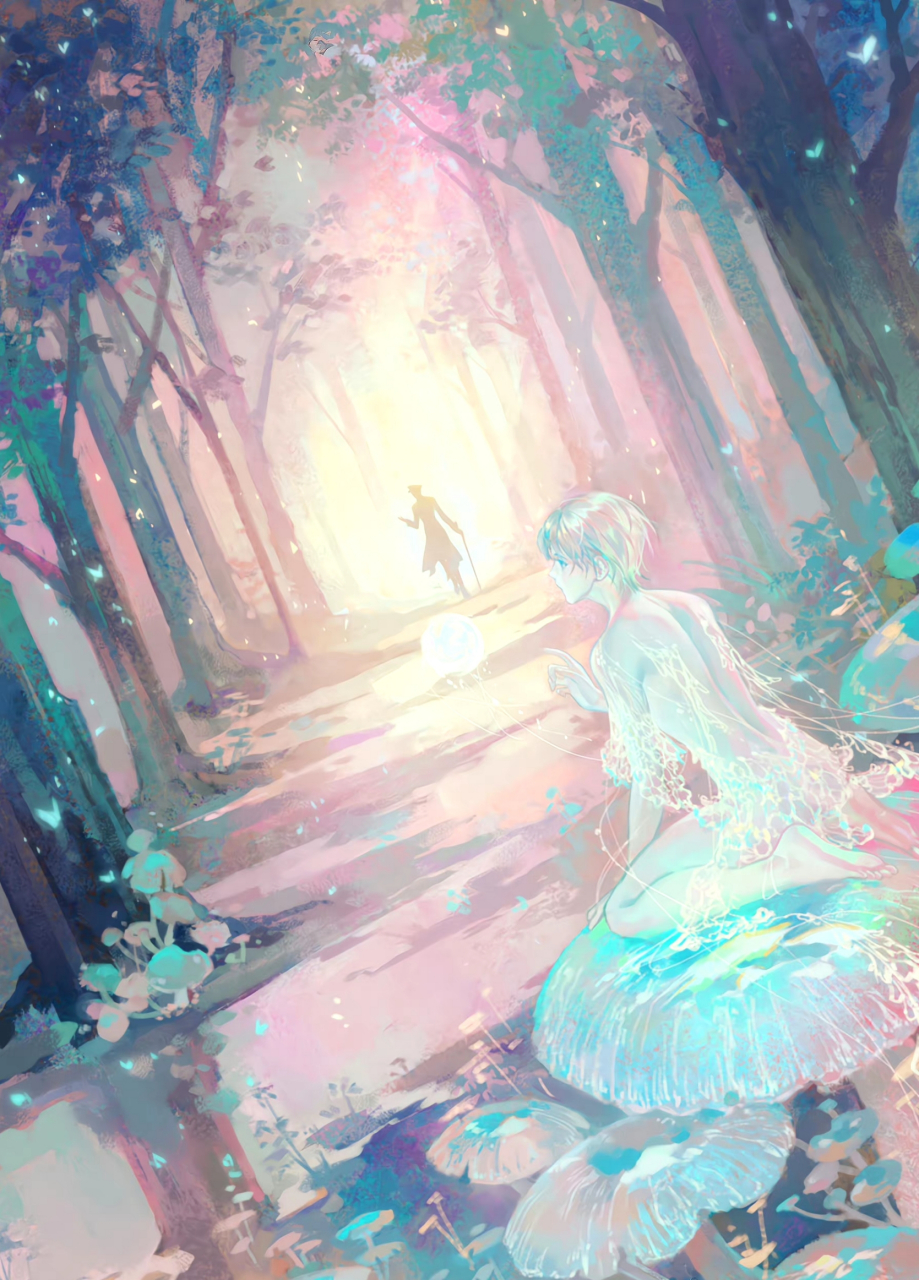 不要温和地走入那个良夜 —— 一十四洲 #小蘑菇#  画师:笑笑想要笑笑