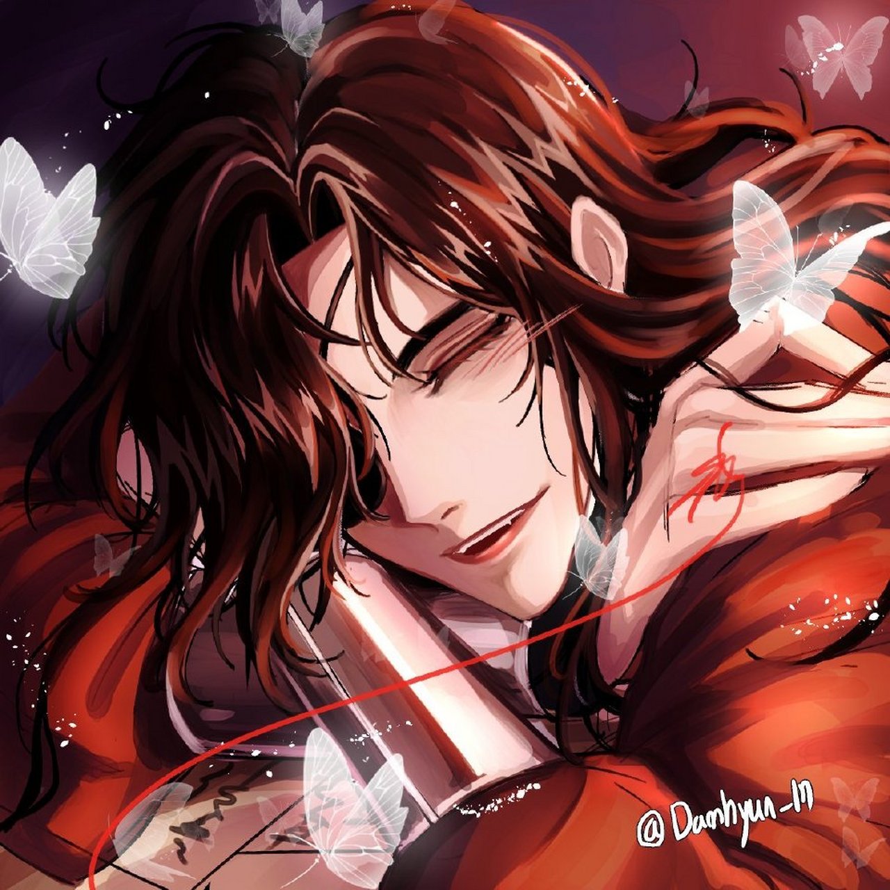 花城主只有在看着太子殿下时才会笑得这么甜吧#天官赐福 twi:dam