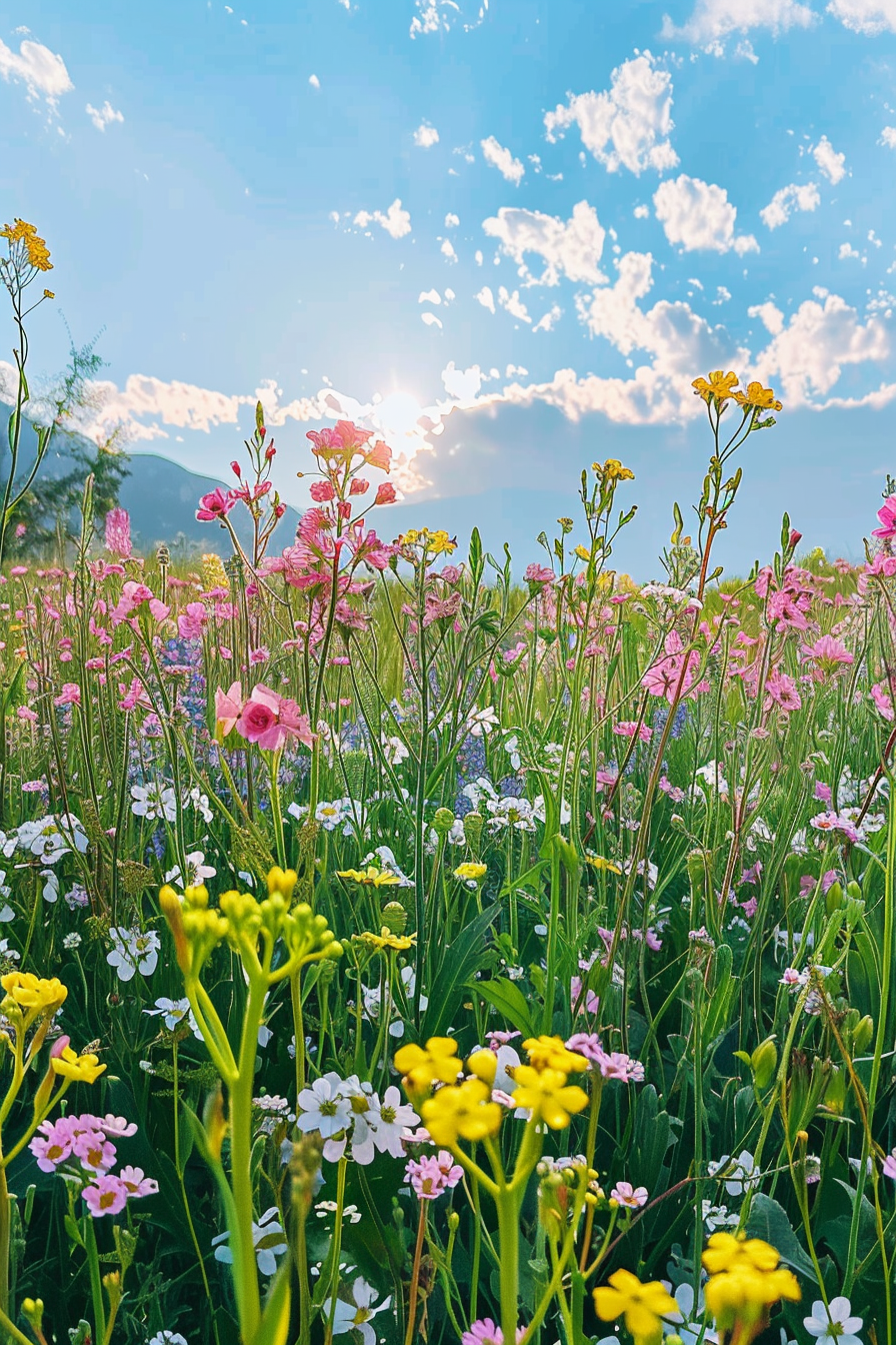 油菜花壁纸竖屏图片