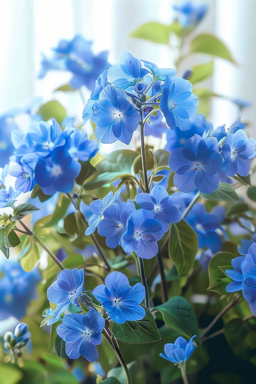 蓝色小野花图片