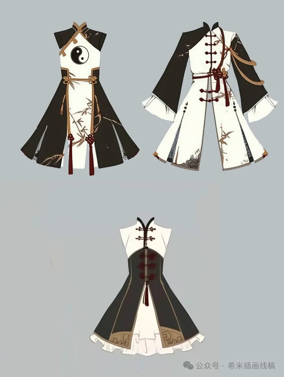 黑白色系道士服