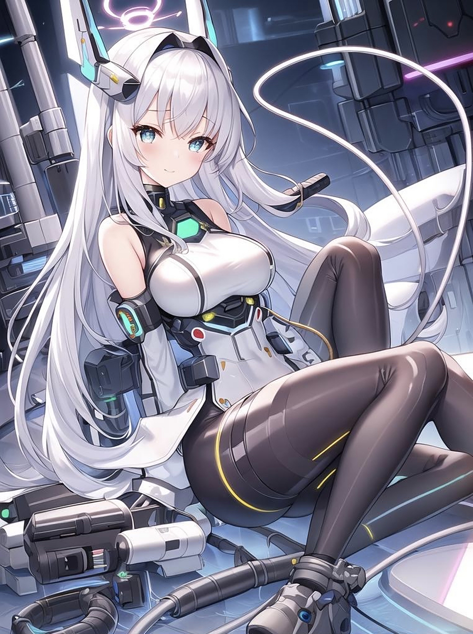 ai作画# #ai壁纸# #动漫# #二次元# #我的ai绘画创作分享#  未来科技