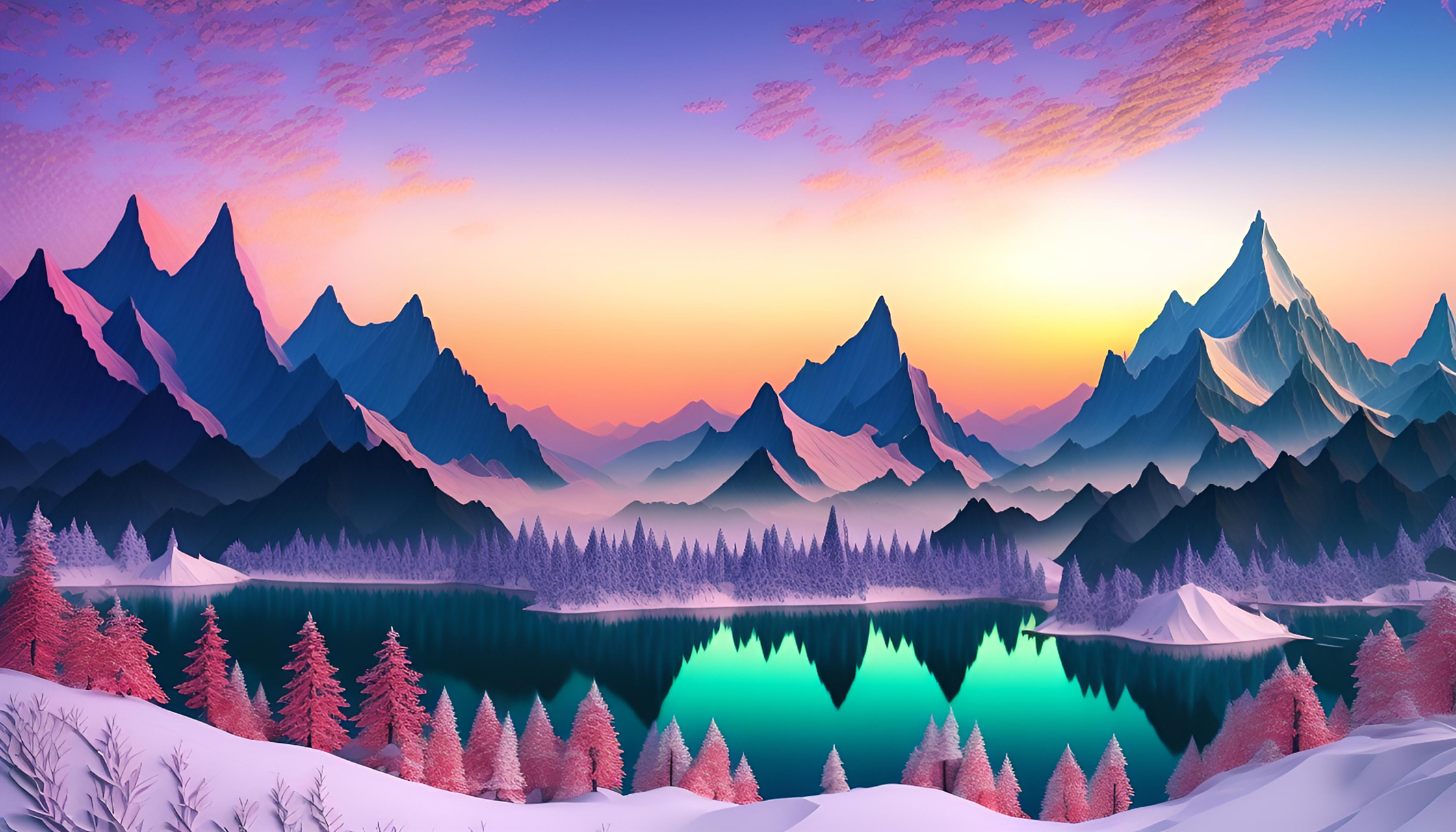 ai绘画# #ai壁纸# #壁纸# #剪纸# 高清剪纸风壁纸.