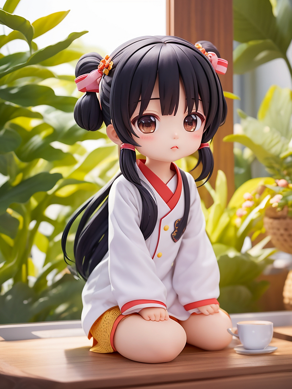 ai绘画# #手办# #动漫手办#  很可爱的女孩.