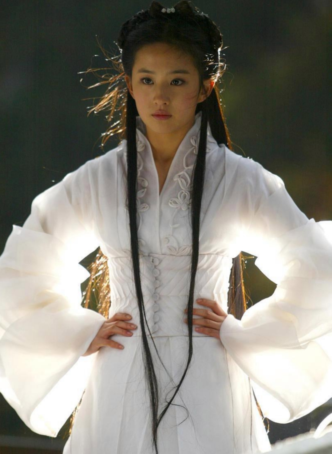 虽未亲见天上仙女,然她这般风姿绰约,若为仙者模样定能让星汉失色,令