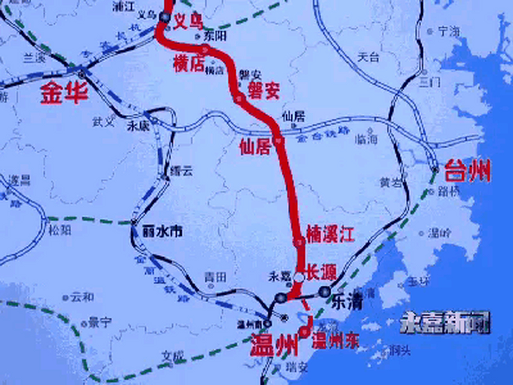 杭温高铁东阳段线路图图片