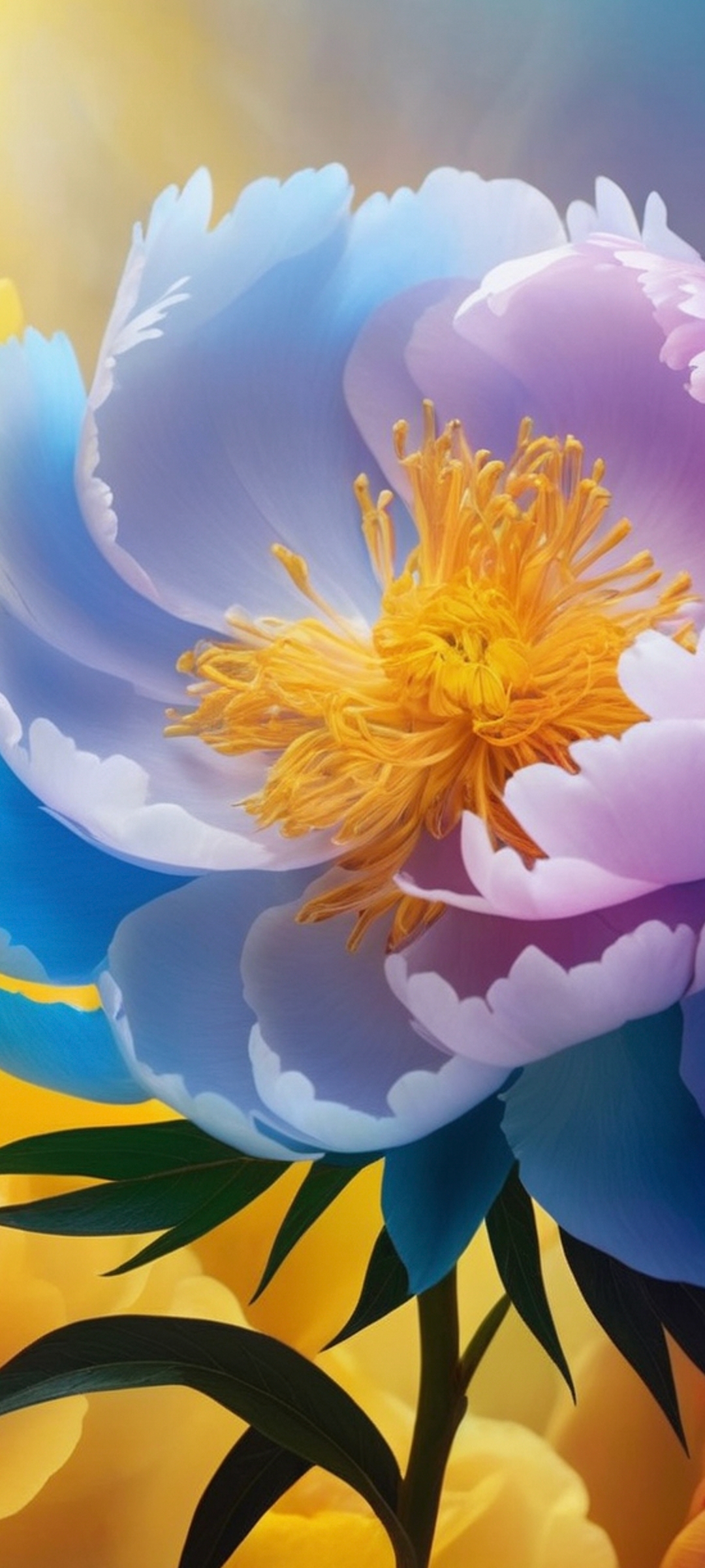 95  96背景是深蓝色与紫色的渐变,如同夜晚的星空,深邃又神秘.