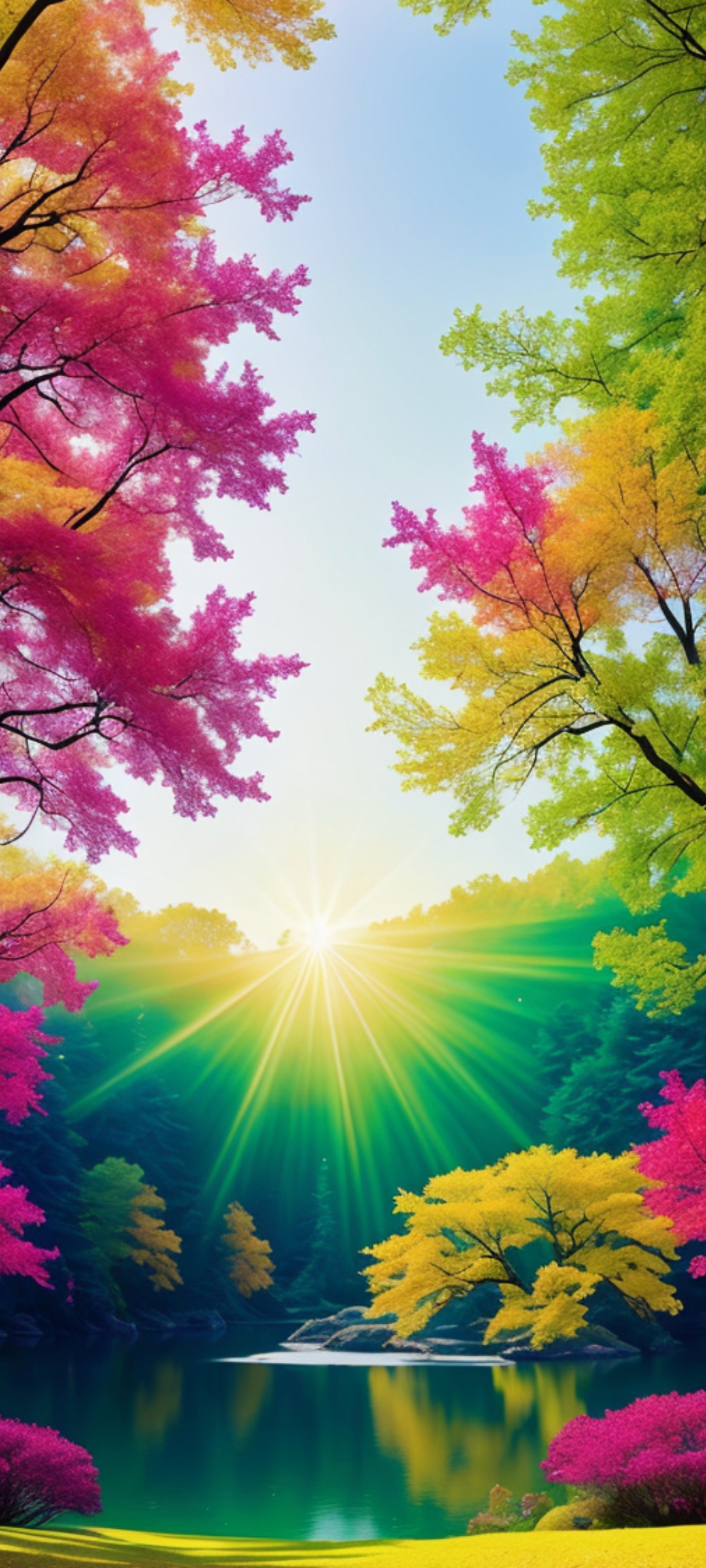 秋天的色彩,生命的绚烂,在这幅画中静静流淌.