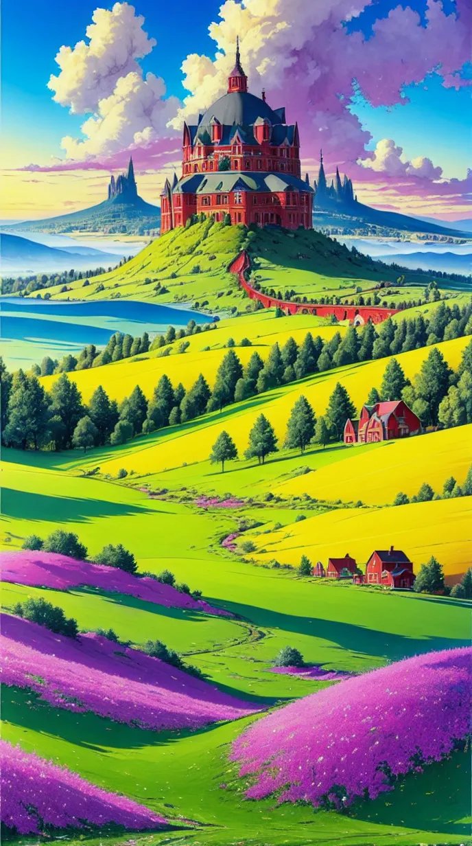 探秘未知的神秘世界  在这片宁静又神秘的土地上,矗立着一座独特的