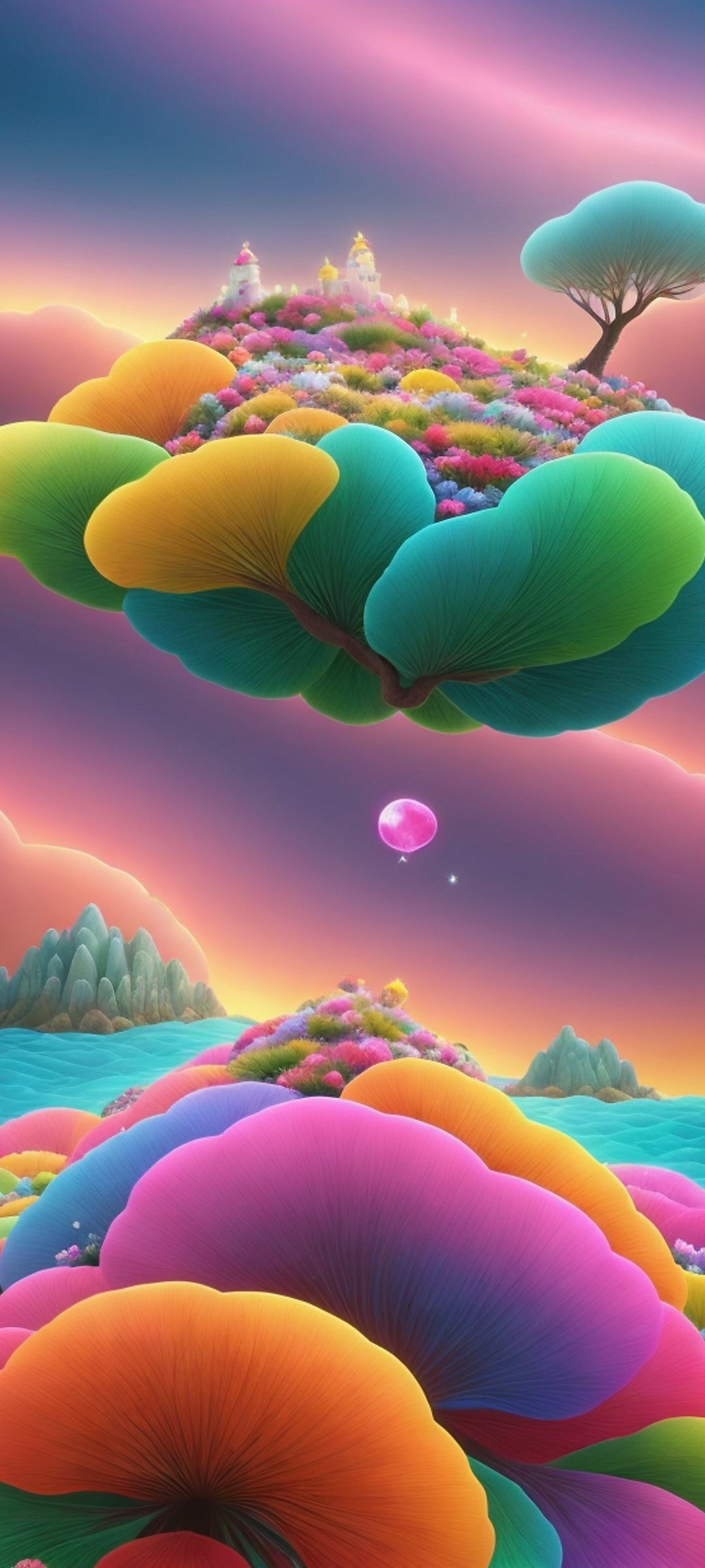 五彩斑斓的蘑菇们,红黄绿蓝紫,像是从童话世界飘来