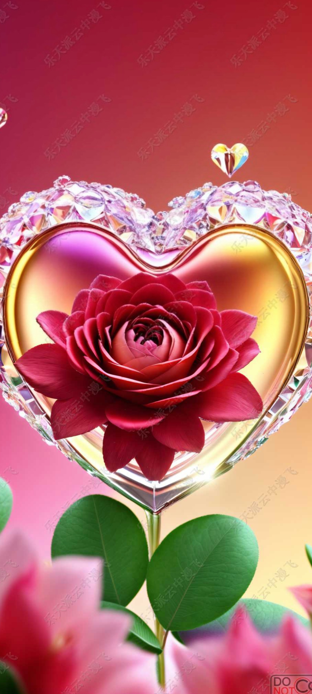 这款透明水晶容器里的玫瑰花,简直就是浪漫至极的艺术品94!