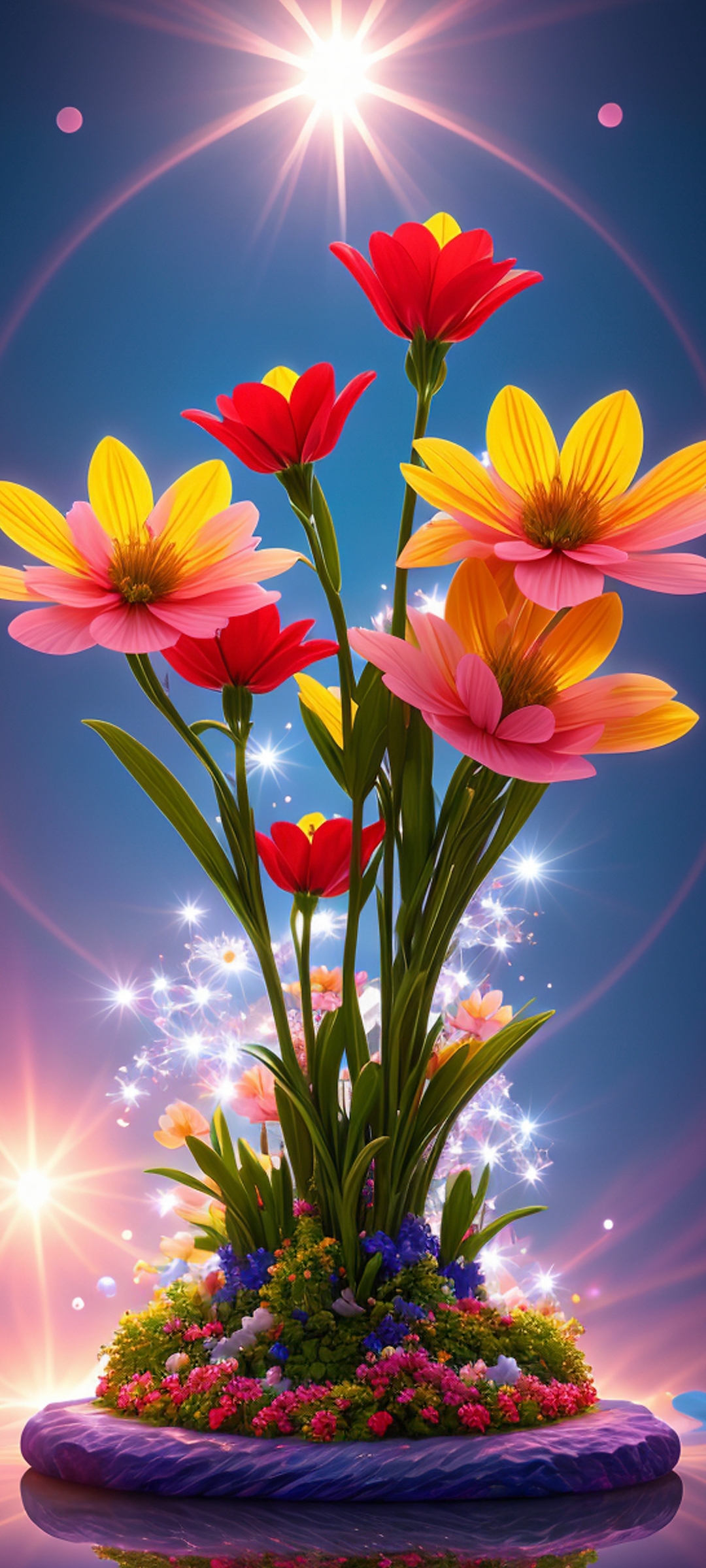 94 透明水晶球中的花朵,如梦如幻!