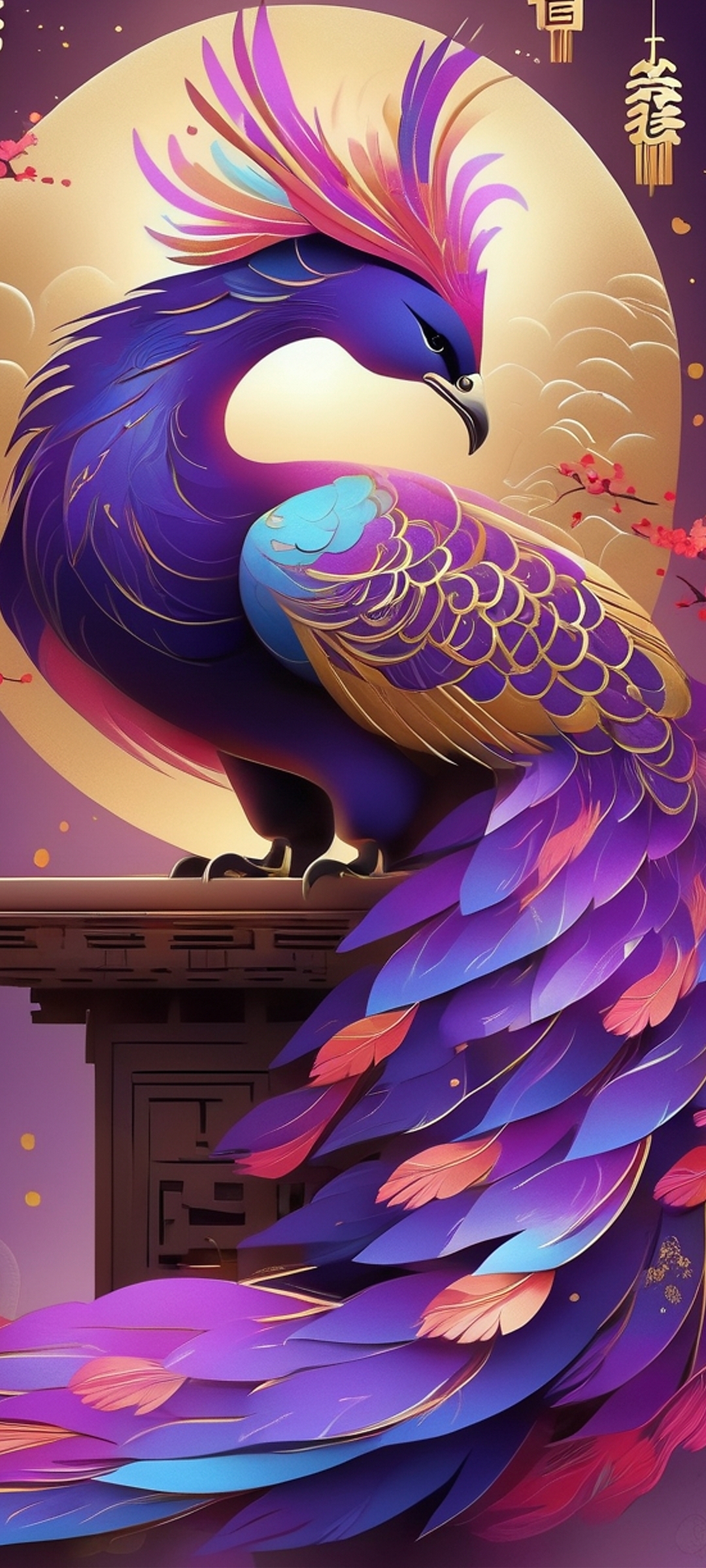 96  第一眼就被这只紫色凤凰吸引了!