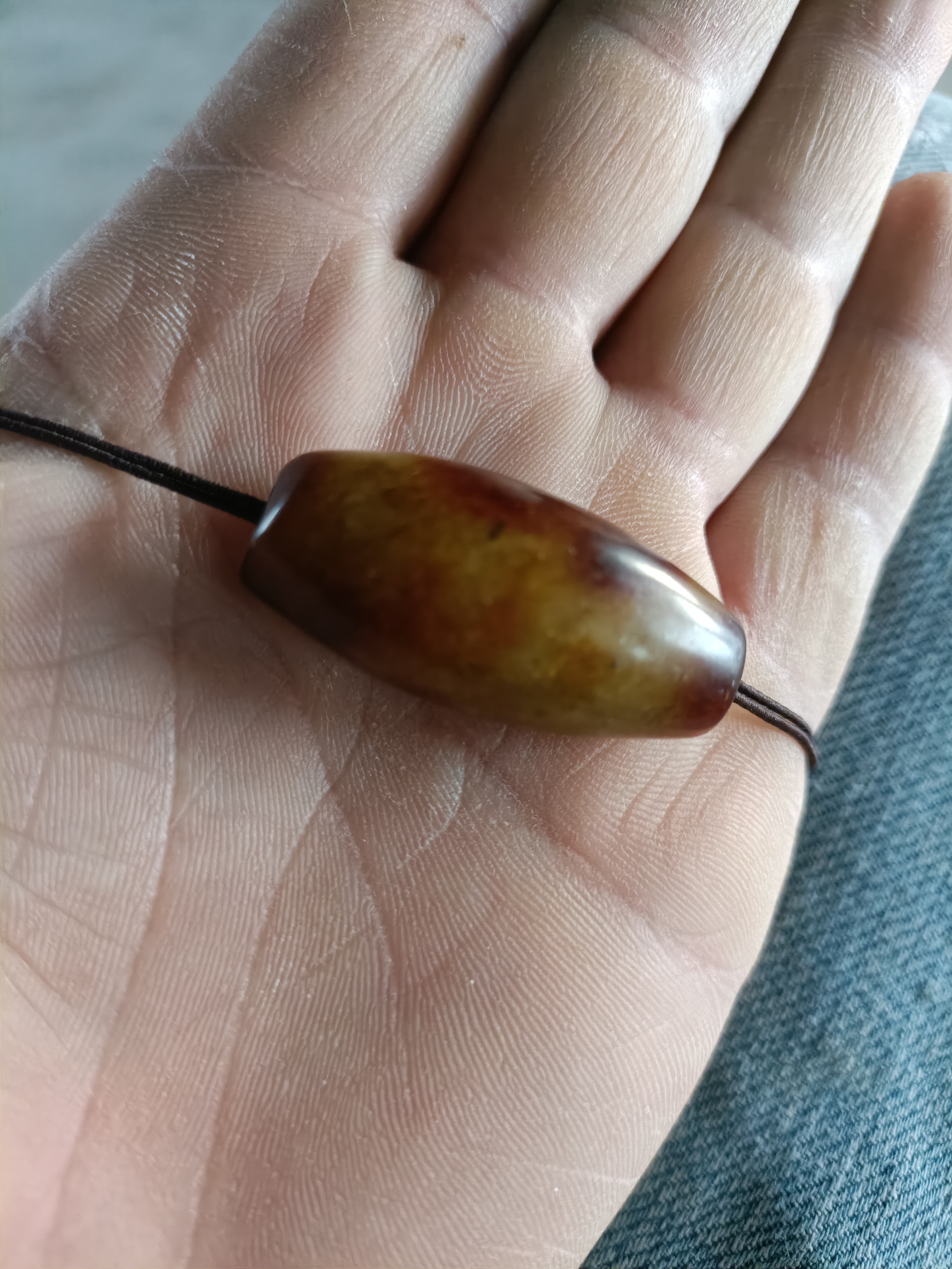 一眼开门老玛瑙珠子