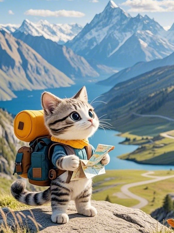 "探索世界的萌力,小猫咪的旅行日记!