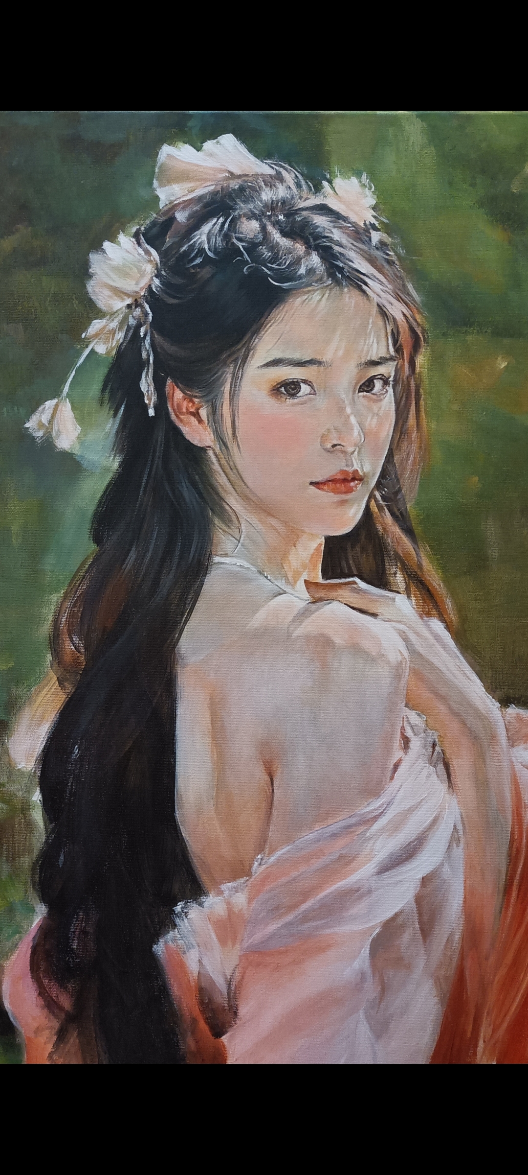 漫少女—人物丙烯画