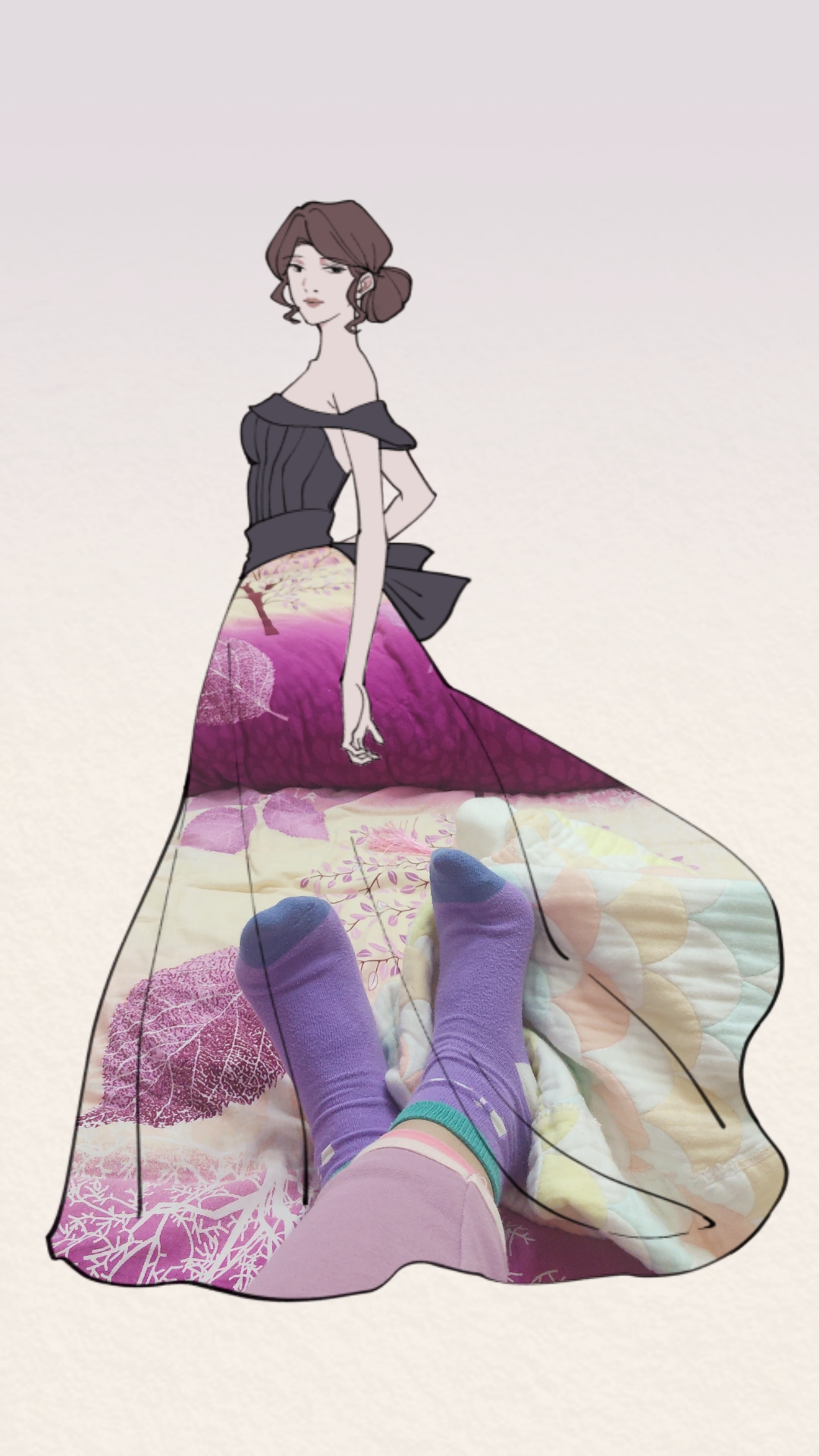 一个他们家一口一个你太讲究,跟他说怎么做说我事多gan生成的服装插画