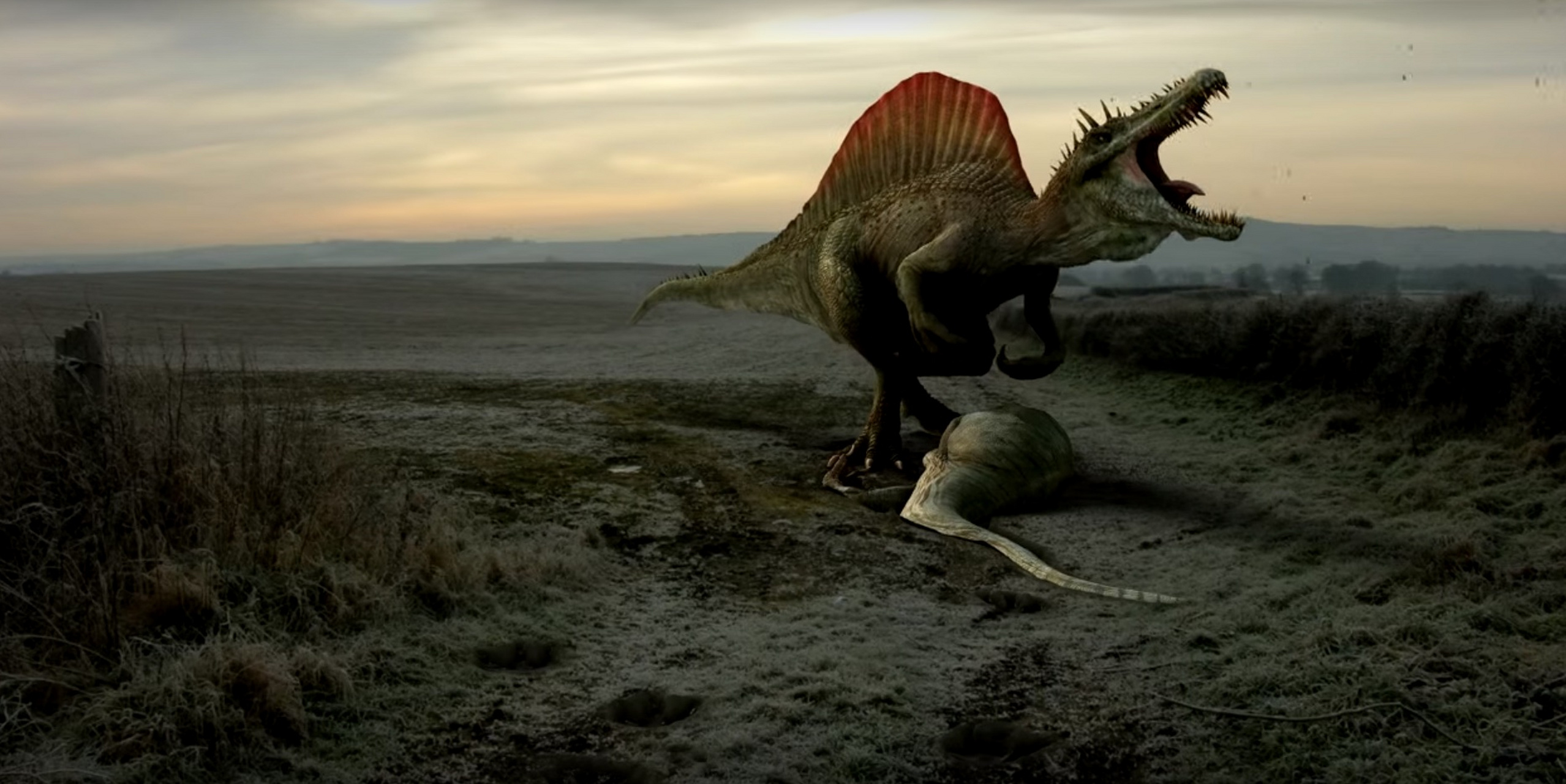 《侏罗纪世界》暴虐霸王龙vs《远古巨兽大复活》凯撒棘多拉 暴虐龙和