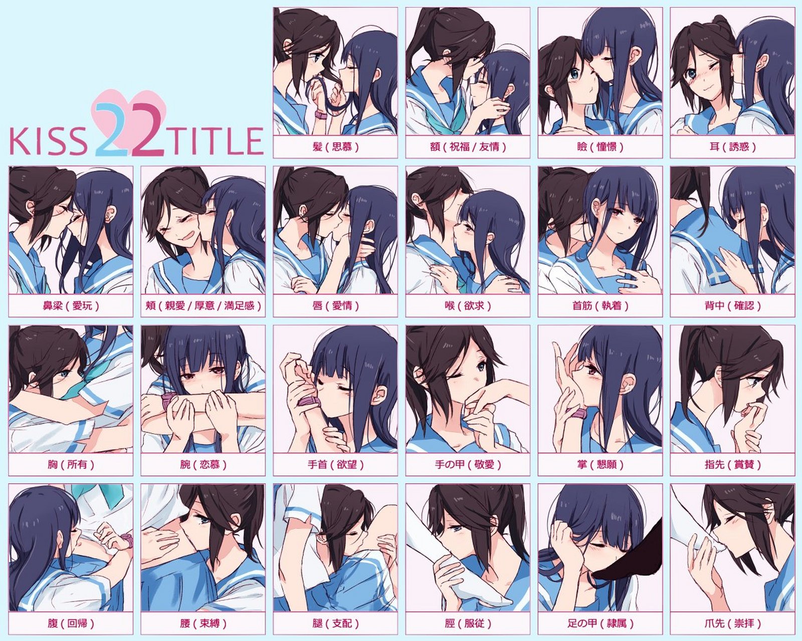 这22种kiss你喜欢哪一种呢?
