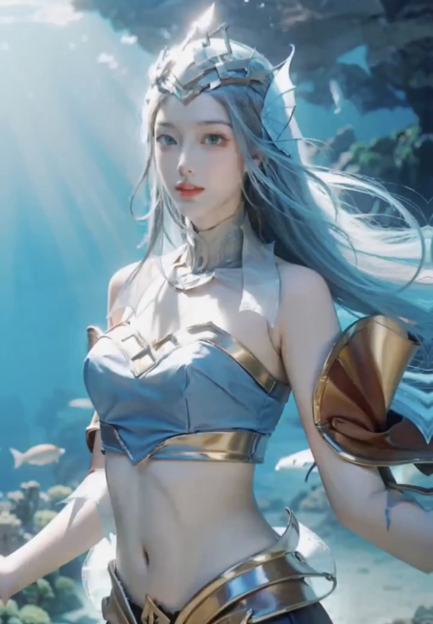 武则天海洋之心和星传说幻海之心王者荣耀cos#王者荣耀cos# #王者荣耀