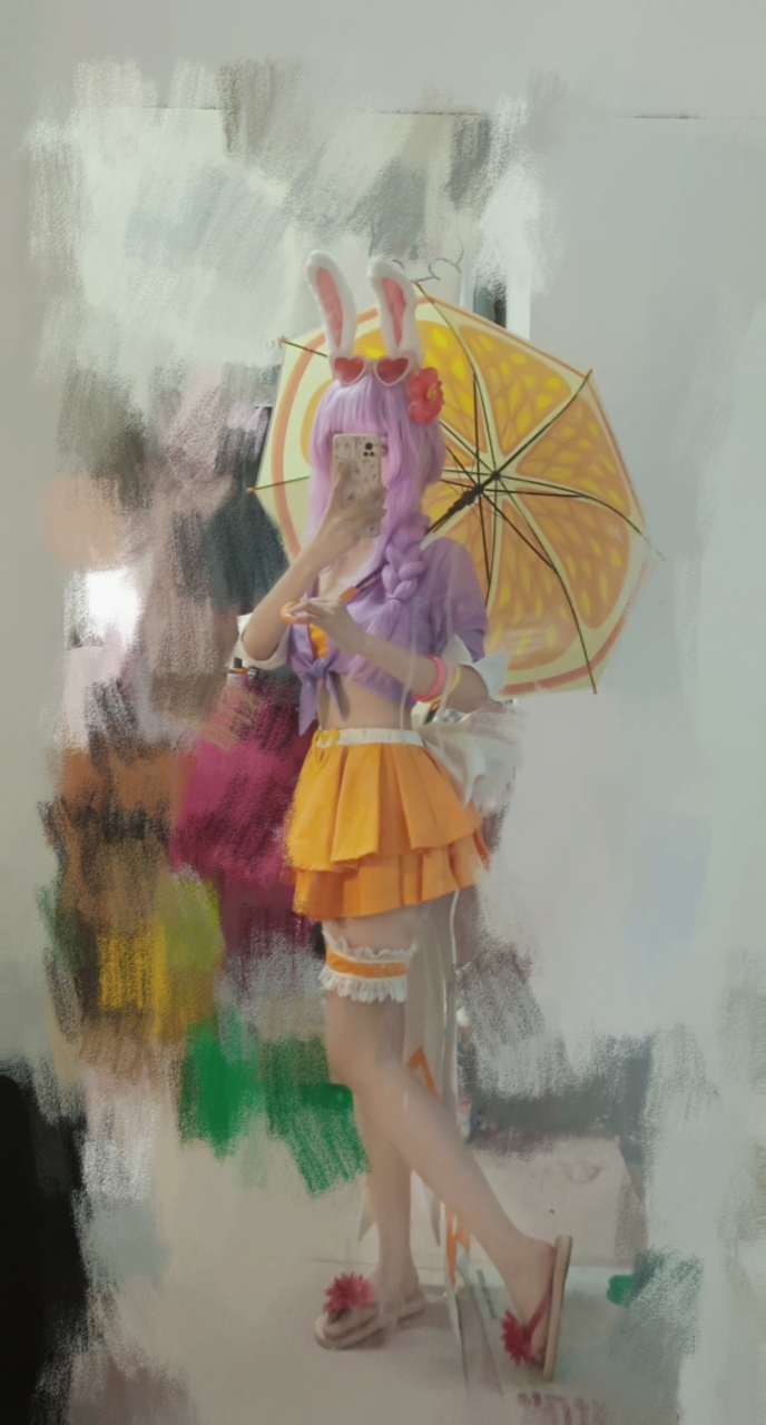 【cos】公孙离蜜橘之夏 我的心,有半个橘子那么甜～#王者荣耀cos